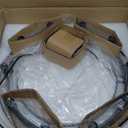 Modern Crystal Glass Round Chandelier 24Black Chandeliers 10-Light Drum Pendant Ceiling Light Fixtures Luxury 2 Tiers Hanging Lighting for Dining Room Foyer Living Room Bedroom