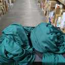 10x12FT Green Party Backdrop Green Curtains Wrinkle Free Curtain Panels Wedding Photo Background for Christmas Party Dance and Event Ceremonies Decorations 5x12ft 2 Panels YUNNS114