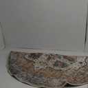 jinchan Round Rug 4ft Area Rug - Machine Washable 4'Circle Vintage Floral Non-Slip with Rubber Backing Ultra-Thin Low-Pile Carpet for Living Room Dining Room Entryway (4'Round,Orange) (Retro Orange/Blue)