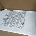 Sweetcrispy Overbed Bedside Table with Wheels, Adjustable Hospital & Home Use Bed Table, Rolling Laptop Table, Mobile Standing Desk, White (27.56"D x 15.75"W x 43.31"H)