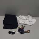 WESIDOM Baby Boy Clothes 0-18M Newborn Infant Gentleman Outfit, Shirt+Bowtie+Beret+Suspender Pant Baby boy Suit Clothing Set, 5-6 T