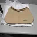 NEWBELLA Hobo Purse, PU Leather Shoulder Bag, Tote Handbag for Work and Travel (Beige)