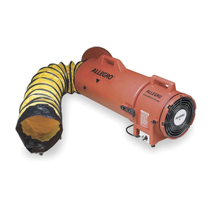 Allegro Industries 9536‐15 9536 15 Plastic Compaxial Blower Dc with 15' Ducting and Canister Assembly, 8" Allegro Industries 9536‐15 9536 15 Plastic Compaxial Blower Dc with 15' Ducting and Canister Assembly, 8"