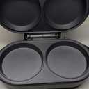 TOPINCN Electric Round Griddle Pancake Maker, Non Stick Double Mini Grill Breakfast Kitchenware Baking Tools Cake Round Pan for Breakfast Lunch Snacks (110V US Plug)