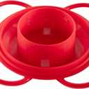 Outdoor Metal Mesh Bird Feeder, Cylindrical Metal Mesh Feeder Transparent Rotary Button