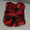 Pet Christmas Pajamas Red Black Buffalo Plaid Jumpsuit Dog Cat Soft Winter Clothes Puppy Doggie Checkered Sweater Apparel (X-Large)