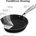 imarku Nonstick Frying Pan Skillets, 8/10/12 Inch Omelette Pan with Stay Cool Handle, Healthy Cooking Frying Pan, Free of PFAS PFOA PTEE, Oven/Dishwasher Safe, Compatible with All Cooktops