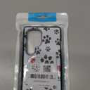 Cute Dog Paw Prints Phone Case for Samsung Galaxy S25 Ultra Wallet Case with Hidden Card Holder, Dual Layer Hybrid Hard ID Card Slot Soft Inner Rubber Bumper Slide Cover for Galaxy S25 Ultra