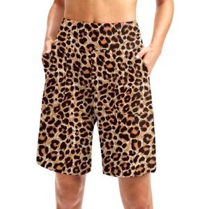 Viodia Women's 9" Long Swim Board Shorts with Pockets High Waisted Beach Swimsuits Knee Length Short for Women with Liner (XXL)