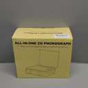 CD Player with Built-in Speakers Bluetooth Retro Portable CD Players for Home Music Player with Remote Control Headphone Jack Walnut Brown