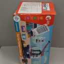 CUTE STONE 2-in-1 Toy Boat & Tower Crane Playset, Cargo Ship with Lights/Sounds | Push-Go Transport Ship & Construction Vehicle Toys, Interactive Carrier Boat for Kids Boys Girls