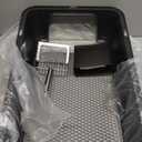 Marchul Stainless Steel Cat Litter Box with High Walls & Metal Scoop/Mat/Scoop Holder, XL Large for Multi-Cat Homes, Anti-Urine Leakage for Heavy Flow Cats (Open)