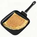 Nonstick Square Griddle Pan for Pancakes Eggs Bacon, 10 inch Family Breakfast Griddle. Aluminum Flat Top Griddle Pan for Gas Electric Stove, Even Heat Distribution Warp-Proof Easy Clean
