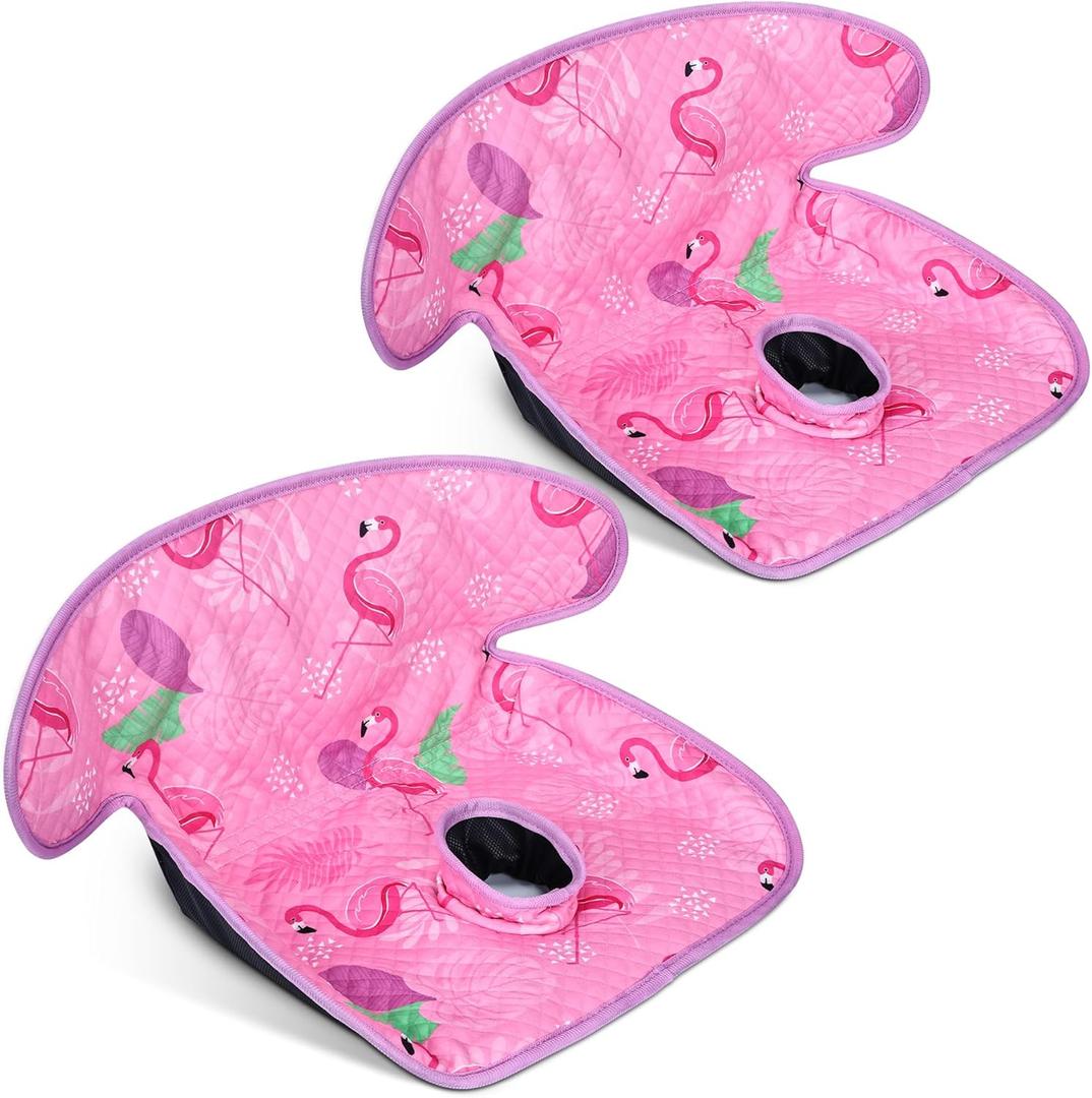 COOLBEBE Infant Car Seat Protector for Potty Training, 2 Pack Dry Waterproof Car Seat Liner Toilet Training for Baby Infant, Piddle Pads Cover Car Seat Pad for Strollers & Carseat (Pinkish Purple)