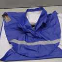 NACOCO Large Dog Raincoat Adjustable Pet Water Proof Clothes Lightweight Rain Jacket Poncho Hoodies with Strip Reflective (XXL, Blue) (2X-Large (Pack of 1))