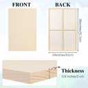 Aodaer 4 Pack Wood Panels 24 x 36 Inch Wooden Panels Canvas Unfinished Craft Wood Boards Panels for Art Crafts Acrylic and Oil Painting Pouring DIY Projects