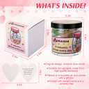 2 x Leinuosen 60 Pcs Wedding Gift Love Notes Jar with 60 Message Cards - Romantic Wedding Gift for Him Her Boyfriends Girlfriends Wives Husbands on Birthday Anniversaries Present(Positive Love)