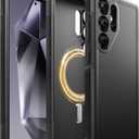 Magnetic for Samsung Galaxy S25 Ultra Case, Compatible with MagSafe, [Privacy Screen Protector] Slim Military Grade Protection Shockproof Phone Case for Galaxy S25 Ultra 6.8",Black | Magnetic, Slim, Shockproof