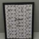 12x16 School Year Picture Frame K-12 Displays One 5x7 Photo and Twelve 2.5x3.5 Pictures Graduation Photo Collage Wall Hanging Collage School Picture Frame Black