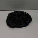 Short Mess Curly Dish Bun Hair Extension Scrunchy Bun Chignon Buns Ponytail Hair Pieces for Women Easy Stretch Hair Combs Clip in Ponytail Extension (1B#)