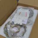 Crystal Wall Sconces Set of 2, Dimmable Wall Sconce with Plug in Cord and Dimmer Gold Plug in Wall Lamp Wall Mounted Light with Crystal Shade for Living Room Bedroom Vanity Light, Bulbs Included, Gold