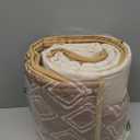 Cottolester Fall Quilt Set Queen Size 3 Pieces,Brown Striped Bedspread,Boho Plaid Bedding Set Soft Microfiber Quilt with 2 Pillow Shams 96"x90"