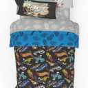 Hot Wheels Kids Bedding Super Soft Comforter and Sheet Set with Sham, 5 Piece Twin Size, (Officially Licensed Product) By Franco