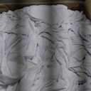 Kinlop 93 Pcs Spandex Chair Sashes Bows Stretch Chair Cover Bands Elastic Ties Bands Slider Sashes Without Buckle Decorations for Wedding Party Events Ceremony Birthday (White)