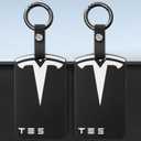 Silicone Key Card Holder Case Compatible with Tesla, Key Protector Cover Including Key Chain Secure Fit,1 PCS
