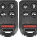 X AUTOHAUX 2pcs 313.8MHz OUCG8D-399H-A Replacement Smart Proximity Keyless Entry Remote Key Fob for Honda Odyssey 2005-2010 5 Buttons