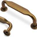 10 Pack 3 Inch Cabinet Pulls Antique Brass Kitchen Cabinet Handles Zinc Alloy Drawer Pulls Solid Cabinet Hardware