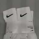 Nike Unisex Adult Everyday Cushioned Training Crew Socks (6 Pairs) (Medium, White/Black)