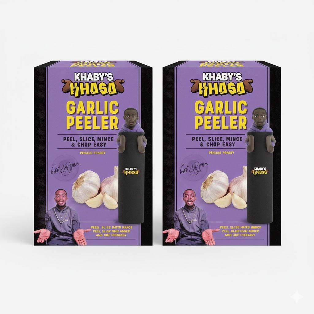 Khaby's Khasa Easy-to-Use Garlic Peeler Pack Of 2