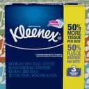 Kleenex Everyday Facial Tissues, Low Count Flat, 85 ct, 3 Pack