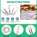 Twidec/345Pcs Car Electrical Wire Terminal Pins Connector Kit 1/1.5/1.8/2.2/2.8/3.5mm Male Female Connector Pins Terminal Automotive Wire Connector Crimp Pins With Pin Remover