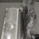 TODOLUZ Farmhouse Dining Room Chandelier 4-Lights Kitchen Island Light, Clear Glass Pendant Lighting Fixtures in Oil Rubbed Bronze