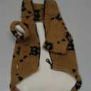 Turtleneck Sphynx Cat Winter Clothes, Double-Sided Fleece Jacket with Zipper, Sweater for Sphynx Cat Winter Warm Outfit Coat for Hairless Cats and Small Dogs Apparel with Sleeves (Brown, Medium) (M (5.5-6.6 lbs))