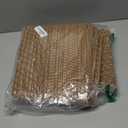 Cotton Blend Kitchen Rug Set 2 Piece, American Country Woven Runner Rug and Doormat, 20"x48"+20"x30", Rustic Farmhouse Washable Area Rugs for Kitchen, Laundry, Entryway (Light Brown)