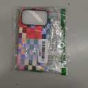 SEized Case Compatible with iPhone 17 Pro Max, Colorful Checkerboard Phone Case Dual-Layer Hard Shell Cover for Girl Women Boy Men