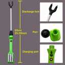 Rechargeable Cattle prod with LED Light, Cattle prod for self-Defense, Electric Cattle prod, 25.17 inches, Green