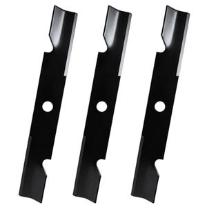 UPOW 103-6402 Blade Compatible with Ex Mark 52" Deck Lazer Z Turf Tracer Pioneer, High Lift Mower Blade Replaces 103-6402-S 103-6382 103-6387-S to ro 109-6873, 18" Length 15/16" Center Hole, 3 Pack