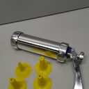 YOOUSOO Cookie Press Maker Kit, Spritz Cookie Maker Machine For Baking, For DIY Biscuit Maker and Decoration with 20 Cookie Discs and 4 Piping Tips (Stainless Steel)