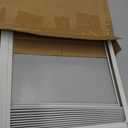 Window AC Side Panel with Frame Set,Air Conditioner Accordion Filler Curtain Replacement for Window AC Units,Fits Most 5,000 BTU Units,White,2 Pack
