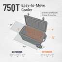 EchoSmile 75 Quart Rotomolded Cooler, Built to Stand up to The Rigors of The Journey