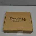 Ravinte 60 Packs (30 Pairs) 3/8" Inset Antique Copper Cabinet Hinge,Self Closing Hinges for Kitchen/Bathroom/Furniture Cabinets & Doors,Decorative Cabinet Hardware Kitchen Hinge with Door Bumper