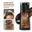 KUKSY Hair Color Dye Shampoo, Hair Care Instant Dye, Easy-Use Formula for Gray Hair Coverage & Natural Color Boost, For Adults with Graying or Dull Hair (Light Brown)