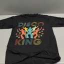 Disco King Men 1970s 1980s Distressed Dance 70s T-Shirt Small