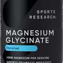 Sports Research® Magnesium Glycinate 160mg, 180 Veggie Capules