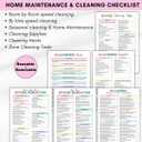 2 Pack Cleaning Planner, Cleaning Schedule and Checklist Organizer, Daily Weekly Monthly Household Cleaning Planner, Chore Chart Notebook for Home, Family Cleaning Tasks, DIY Home Improvement, Editable Template