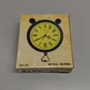 RODH Battery Alarm Clock,Vintage Retro Alarm Clock with Night Light，Hangable,Super Silent, Non Ticking Analog Small Table Clock for Bedroom,Bedside, Desk,Shelf